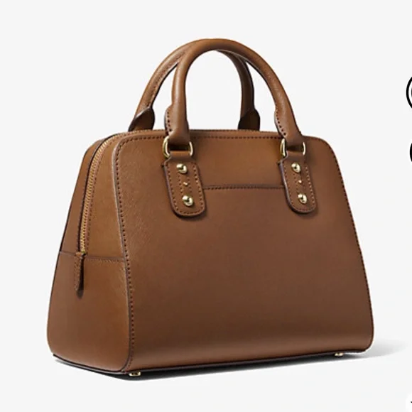 Michael Kors Sandrine Satchel Crossbody Strap Bag Saffiano Leather - Picture 3 of 15